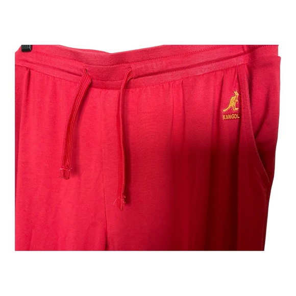 Kangol Burnt Orange Jogger Sweatpants Striped Cuff Athletic Lounge Pants Size - Picture 4 of 4
